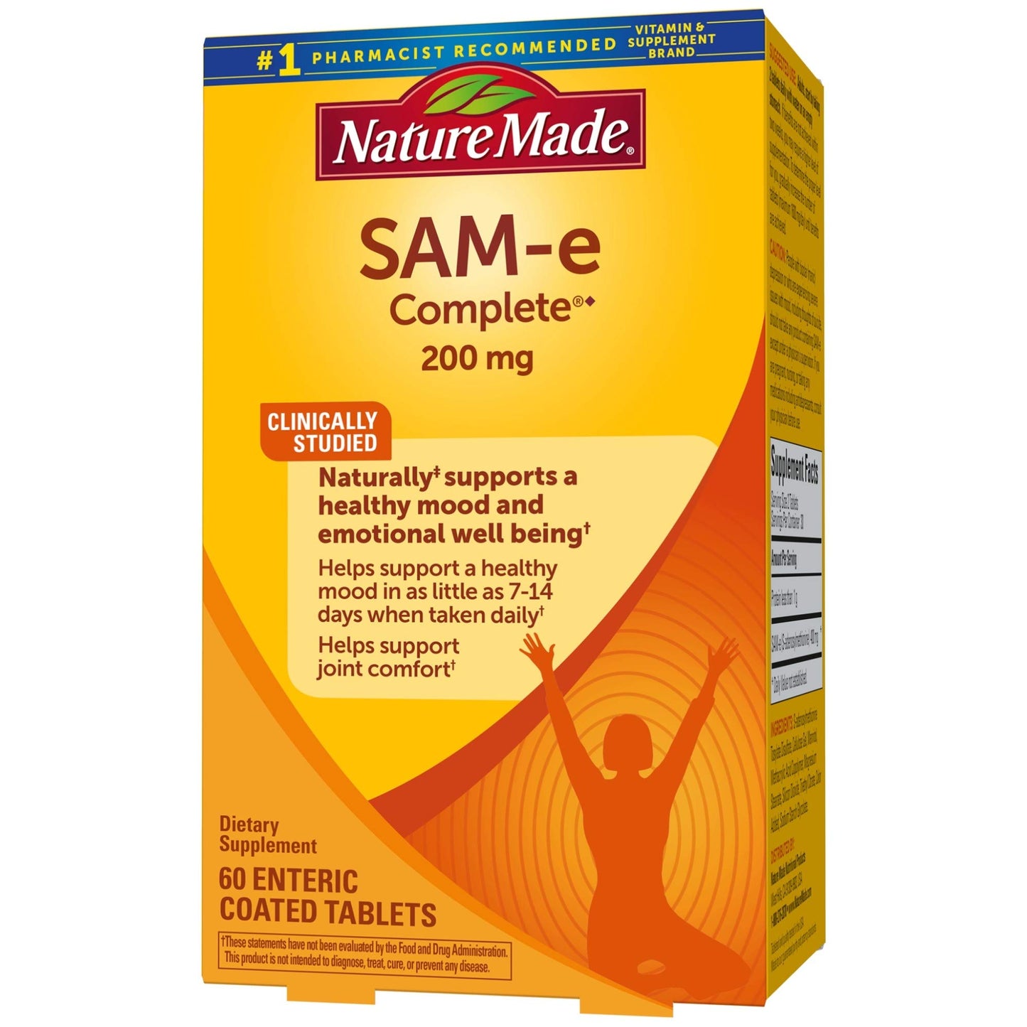 Nature Made SAM-e Complete 200 mg Tablets, 60 Count