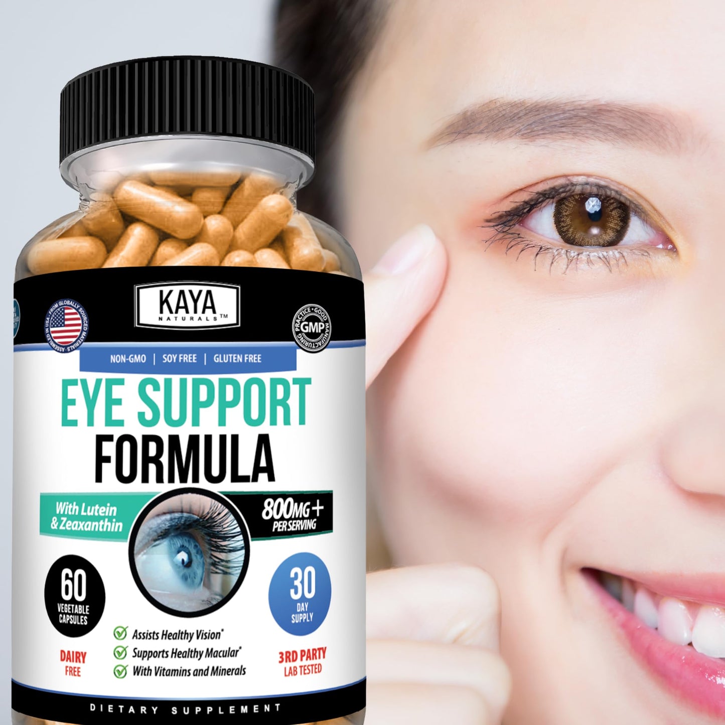 Kaya Naturals Eye Health Supplement Capsules 60 Count