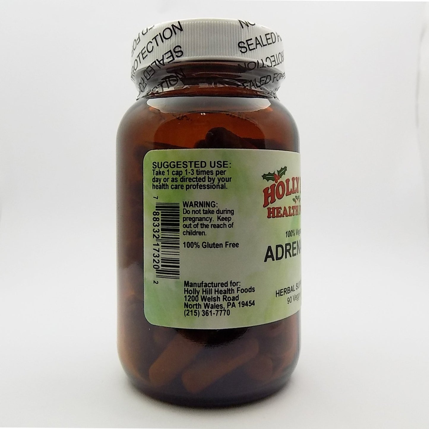 Holly Hill Health Foods Adrenal Rx 100% Vegetarian Capsules, 90 Count