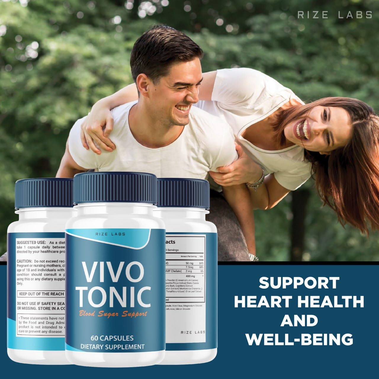 Rize Labs Vivo Tonic Dietary Supplement Capsule 60 Count