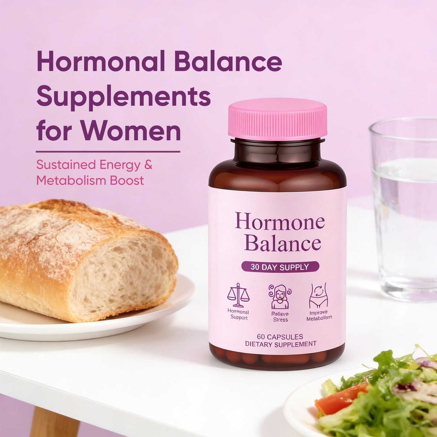 Qiuumey Hormone Balance for Women Capsules, 60 Count