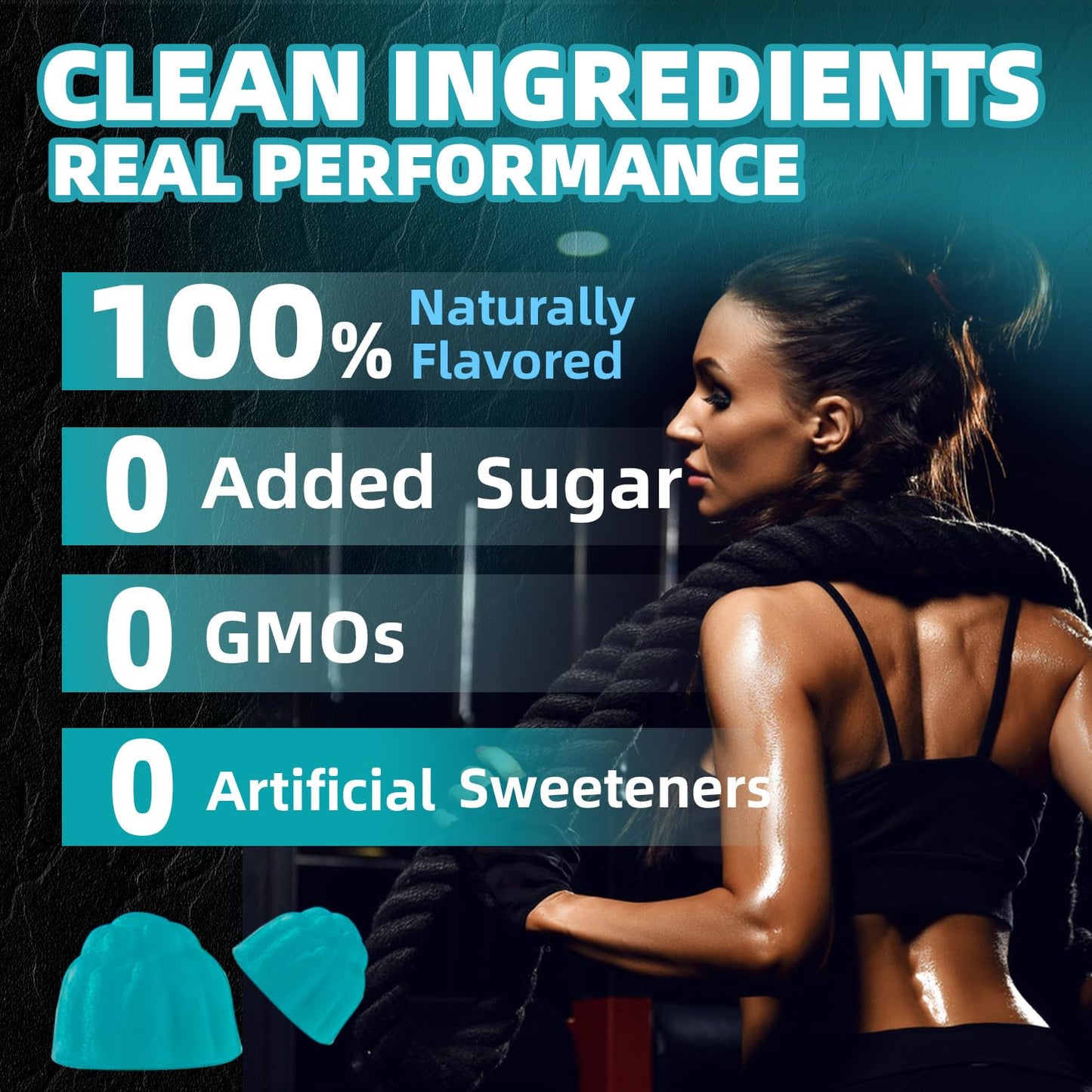 FRZVEO Creatine Monohydrate Gummies 120 Count