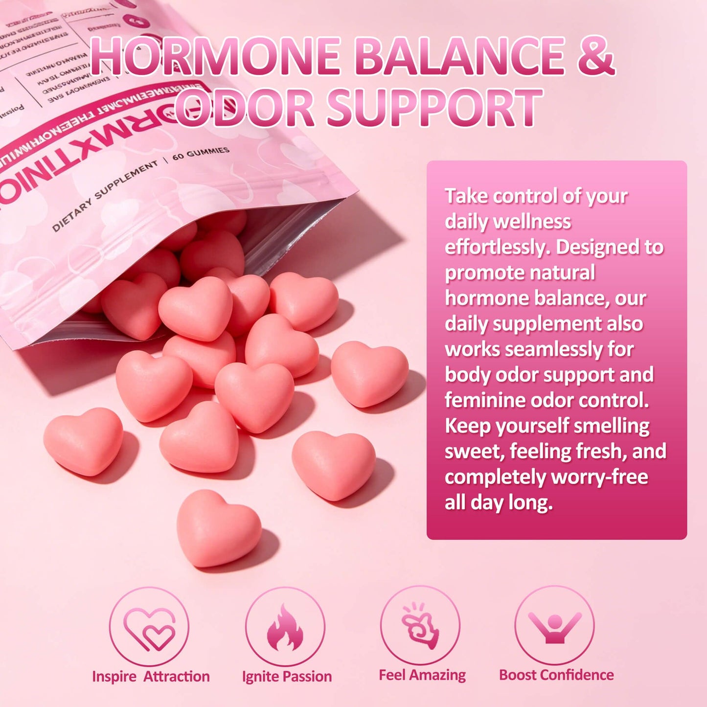 INFORMATION ELEMENT Gummy for Women with Slippery Elm Extract 60 Count