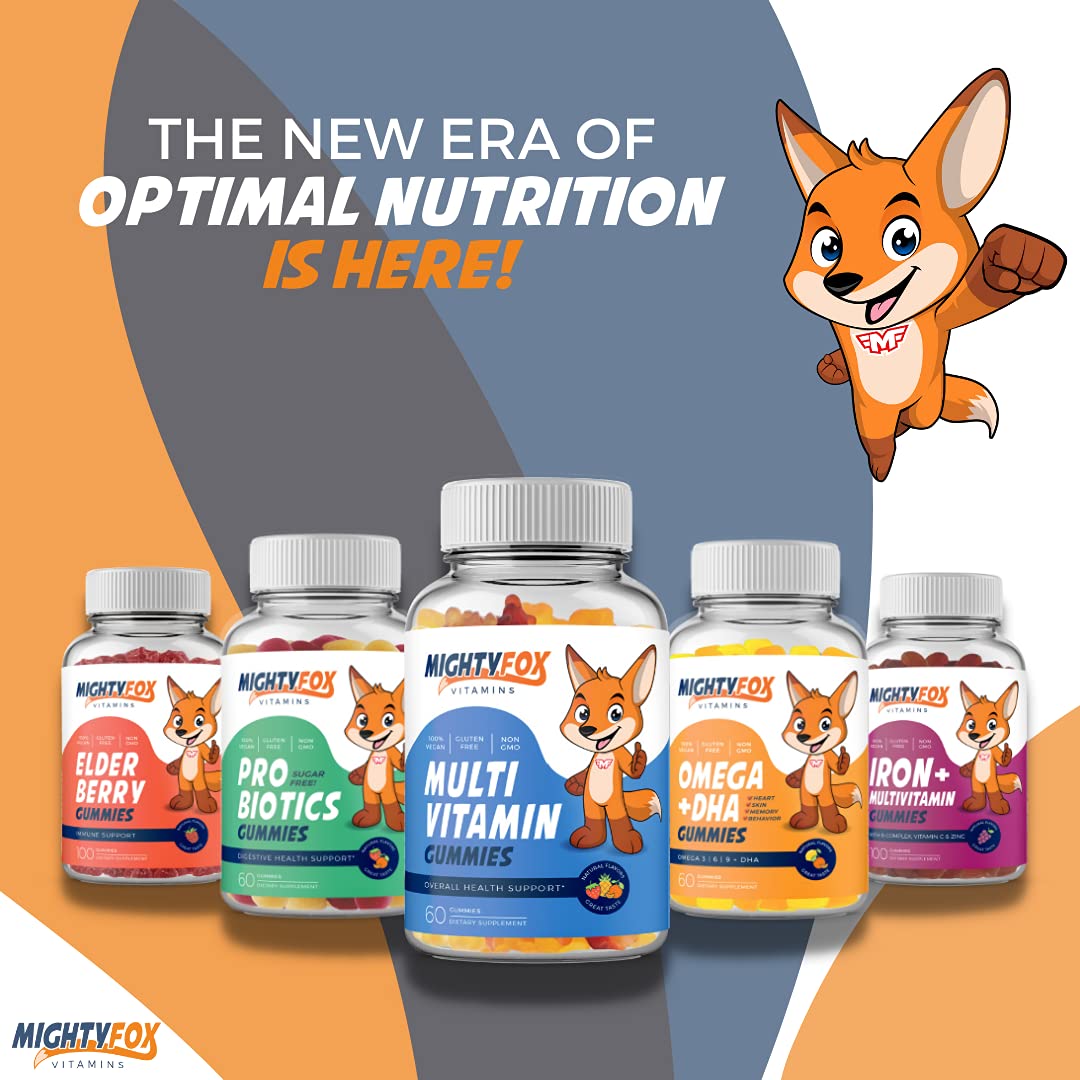 MIGHTY FOX VITAMS Kids Multivitamin Gummies 200 Count