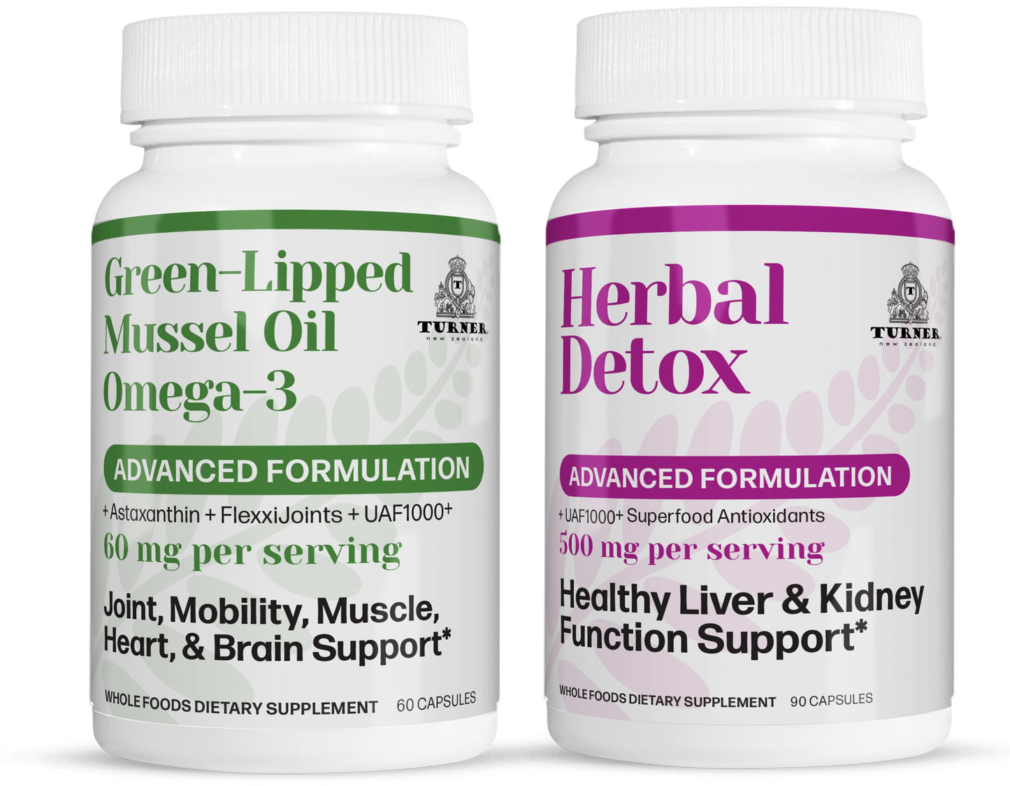 TURNER New Zealand Omega-3 Green Lipped Mussel Oil Softgels 60