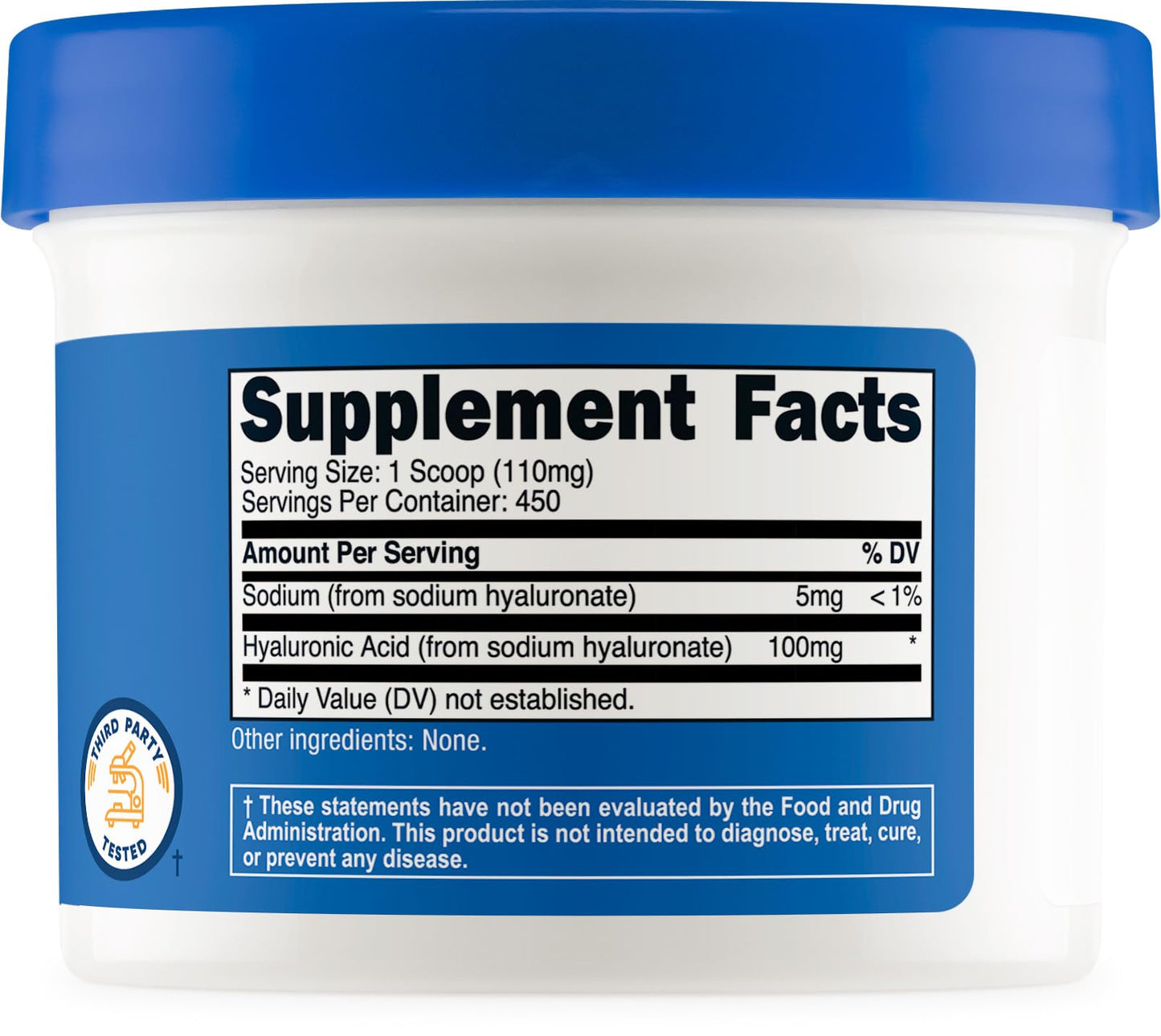 Nutricost Hyaluronic Acid Powder 1.77 Ounce