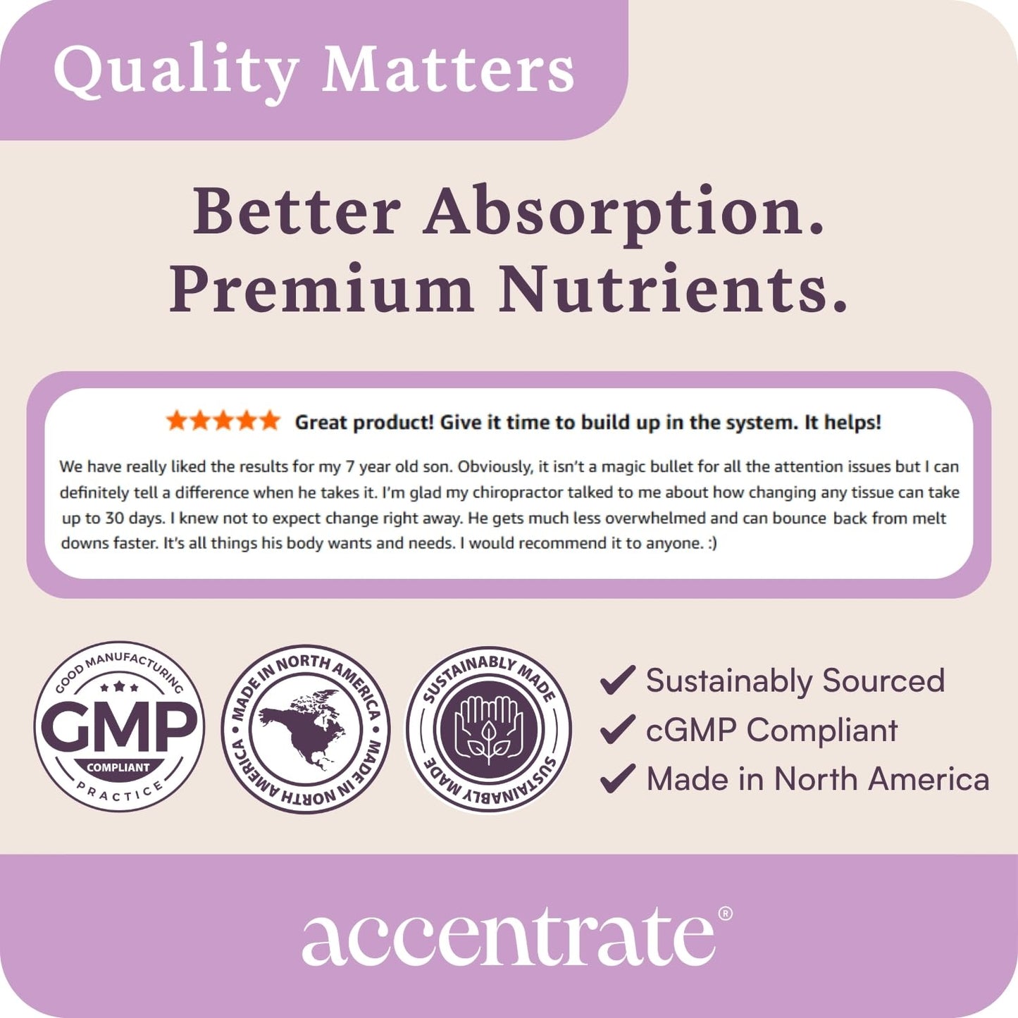 Accentrate Brain Supplement for Kids Natural Focus & Attention Softgels, 30 Count