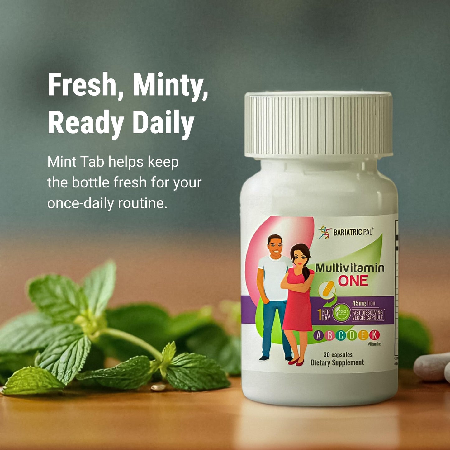 BariatricPal Multivitamin ONE 1 per Day Bariatric Multivitamin Capsule 90 Count