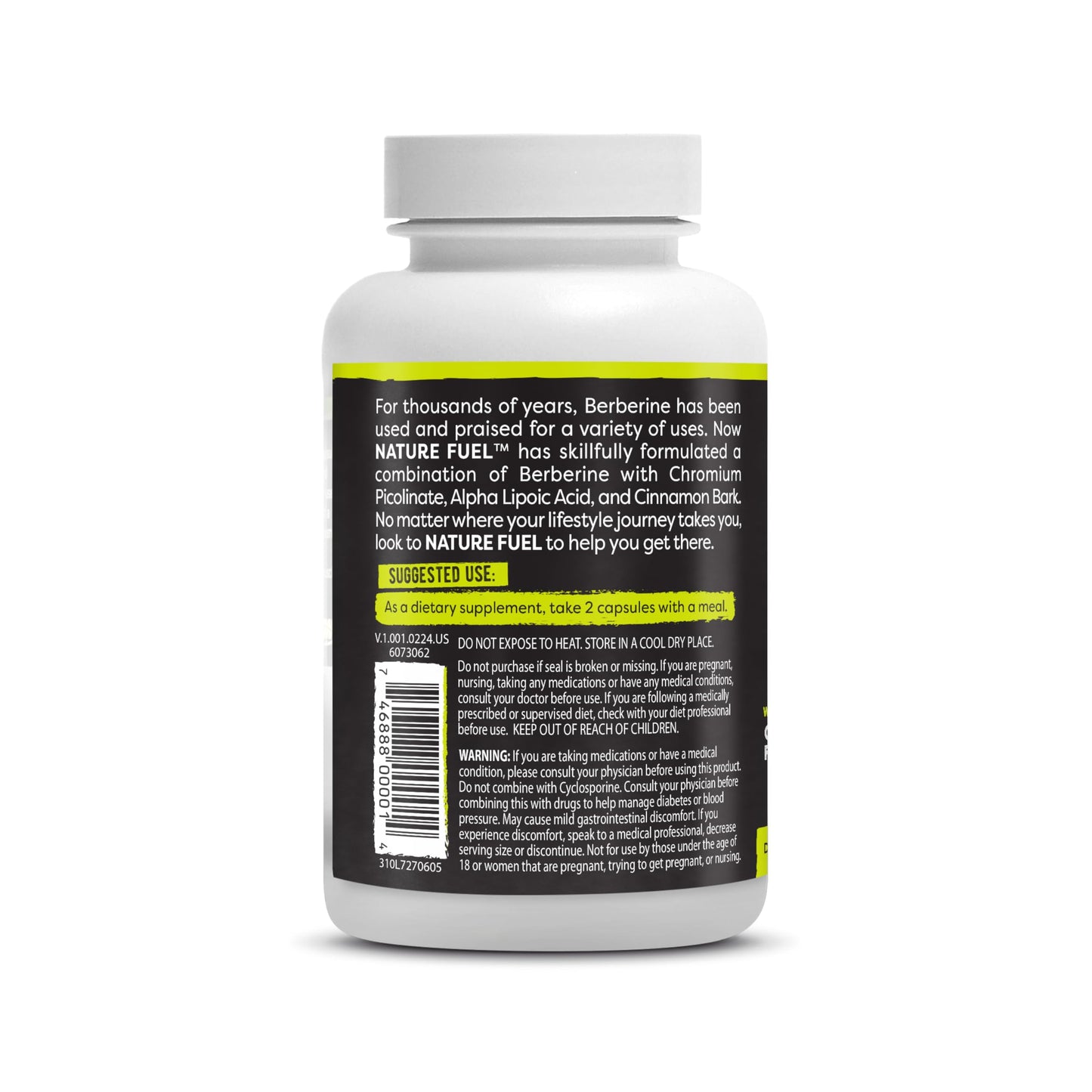 Healthy Delights Nature Fuel Berberine Capsules 60 Count