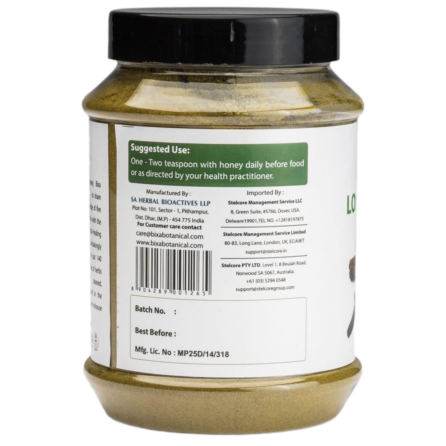bixa BOTANICAL Long Pepper Powder Pippali (Piper Longum) Ayurvedic Supplement & Meat Seasoning, 16 oz