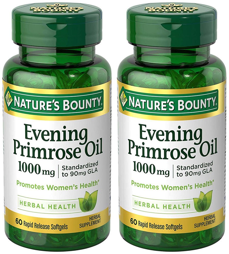 Nature's Bounty Evening Primose Oil 1000 mg Softgels, 120 Count