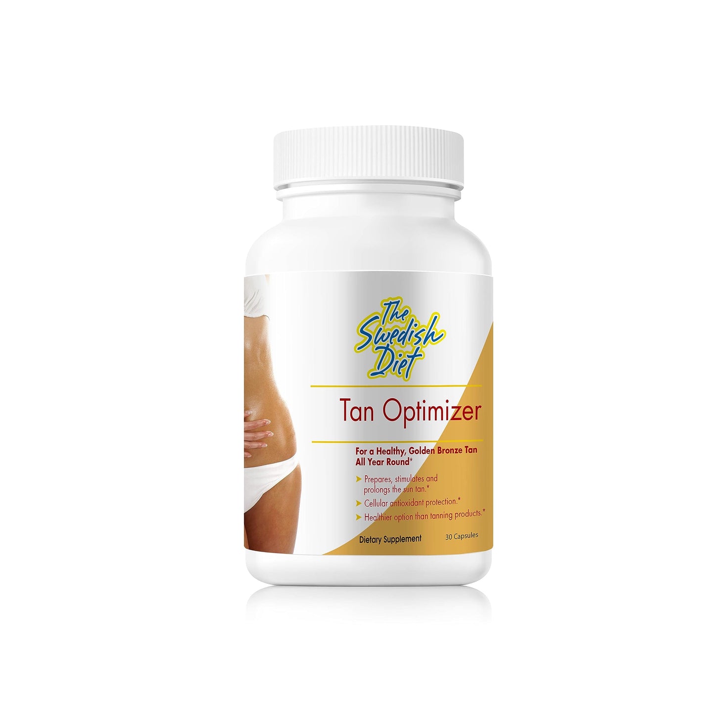 The Swedish Diet Tan Optimizer Tanning Pills Beta Carotene & Antioxidant Skin Health Supplement with Lycopene for Radiant Skin 30 Capsules