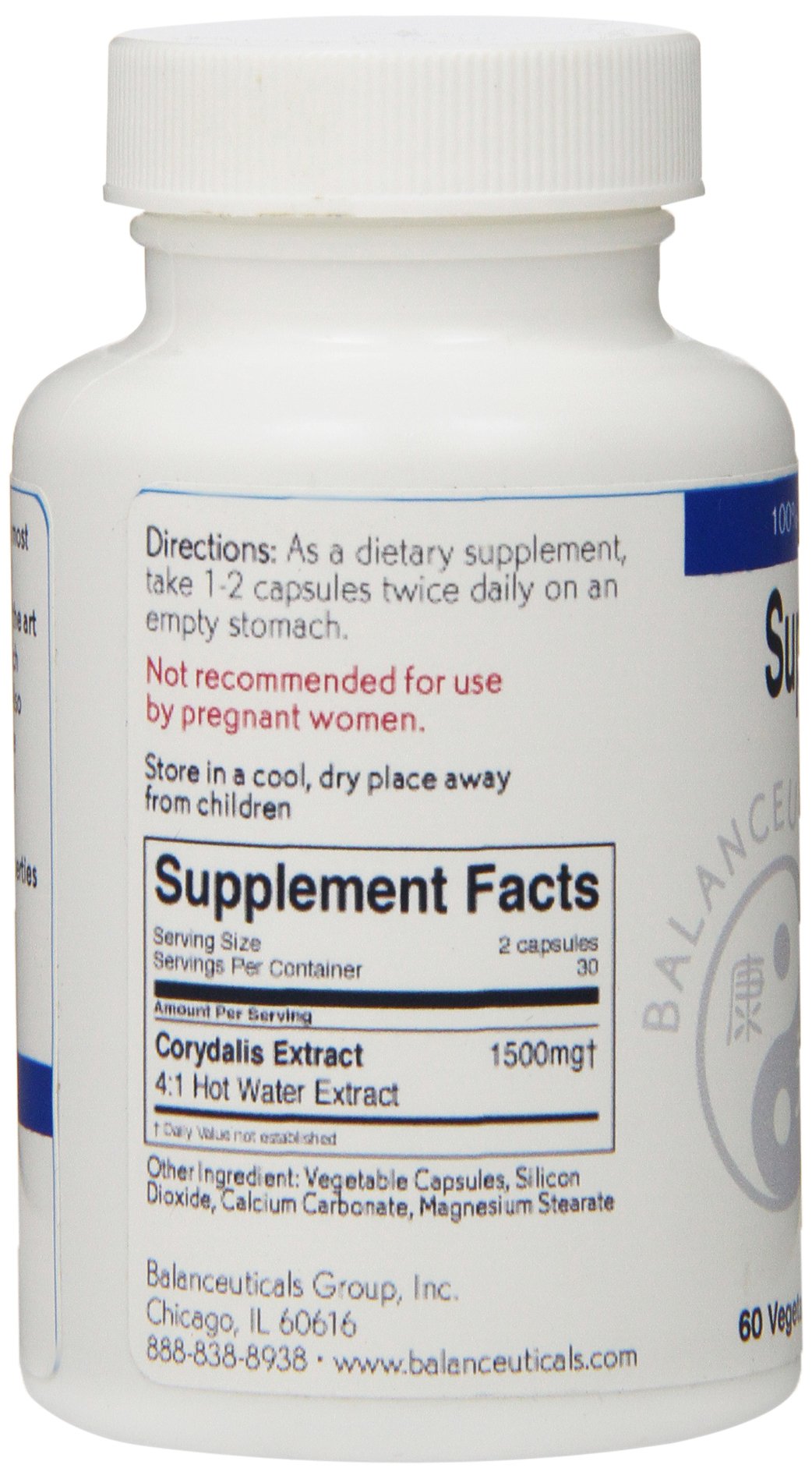 Balanceuticals Super Corydalis Extract Supplement Capsule, 60 Count