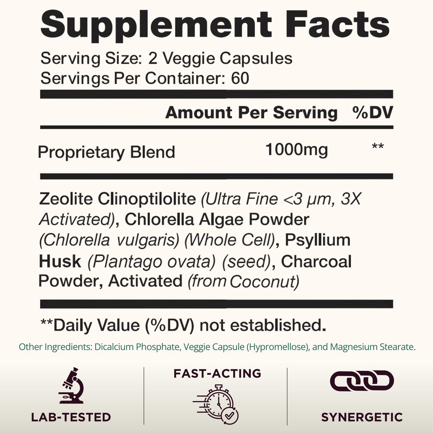 TODICAMP SORBOLIT Colon Cleanse Formula + Debloat - Zeolite Detox, Chlorella, Activated Charcoal & Psyllium Husk Fiber for Gut Health, Gut Cleanse, Colon Detox & Digestive Balance – 120 Vegan Capsules