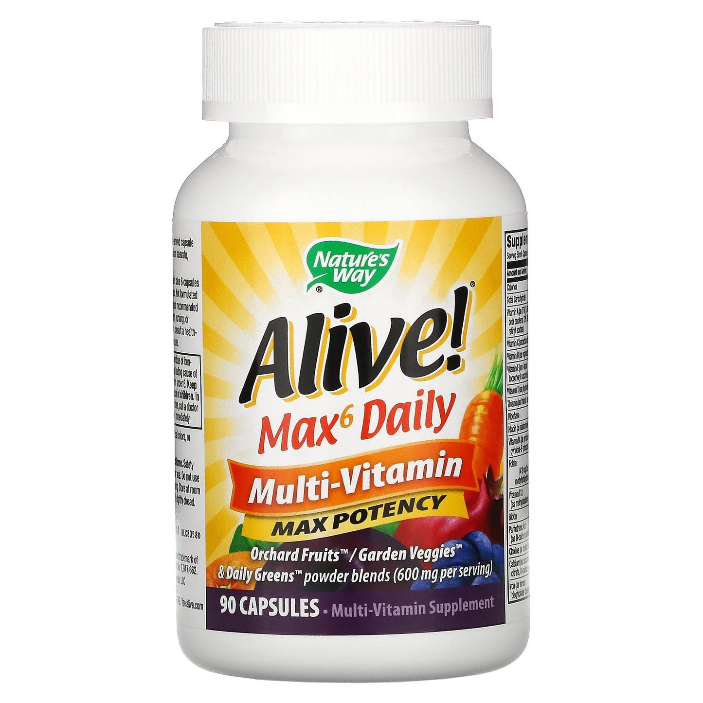Nature's Way Alive! Max6 Daily Capsules, 90 Count