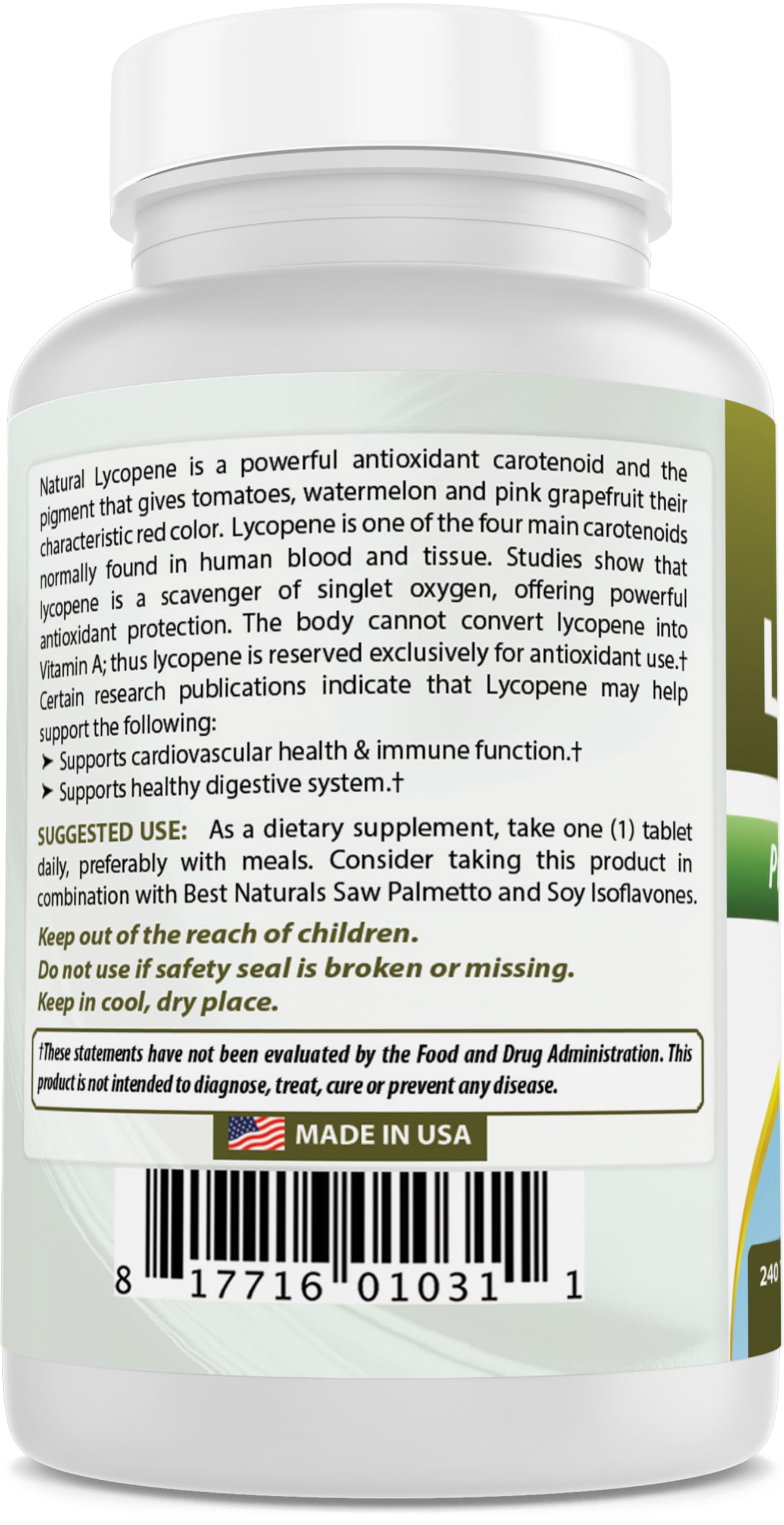 Best Naturals Lycopene Tomato Extract 10 mg Tablet 120