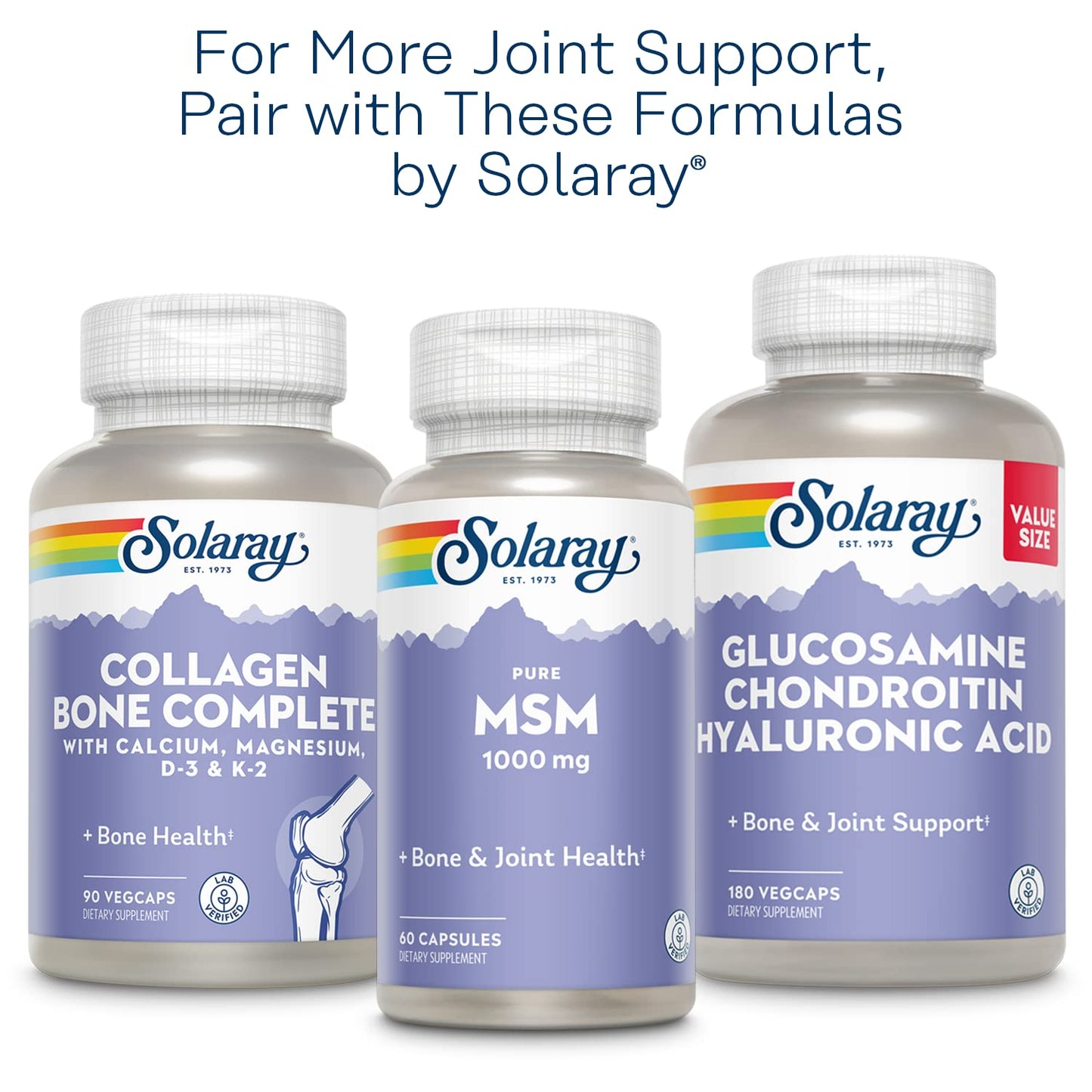 Solaray Glucosamine Sulfate 1500 mg VegCaps, 60 Count