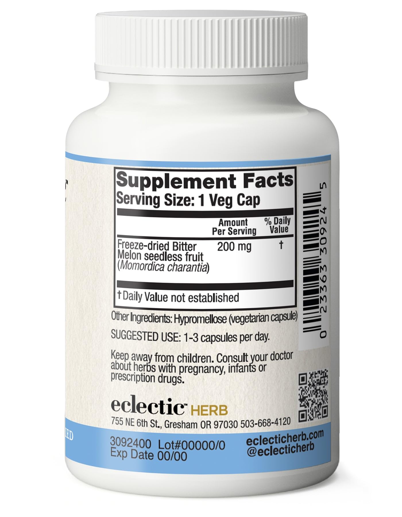 Eclectic Institute Bitter Melon Capsules 90 Count