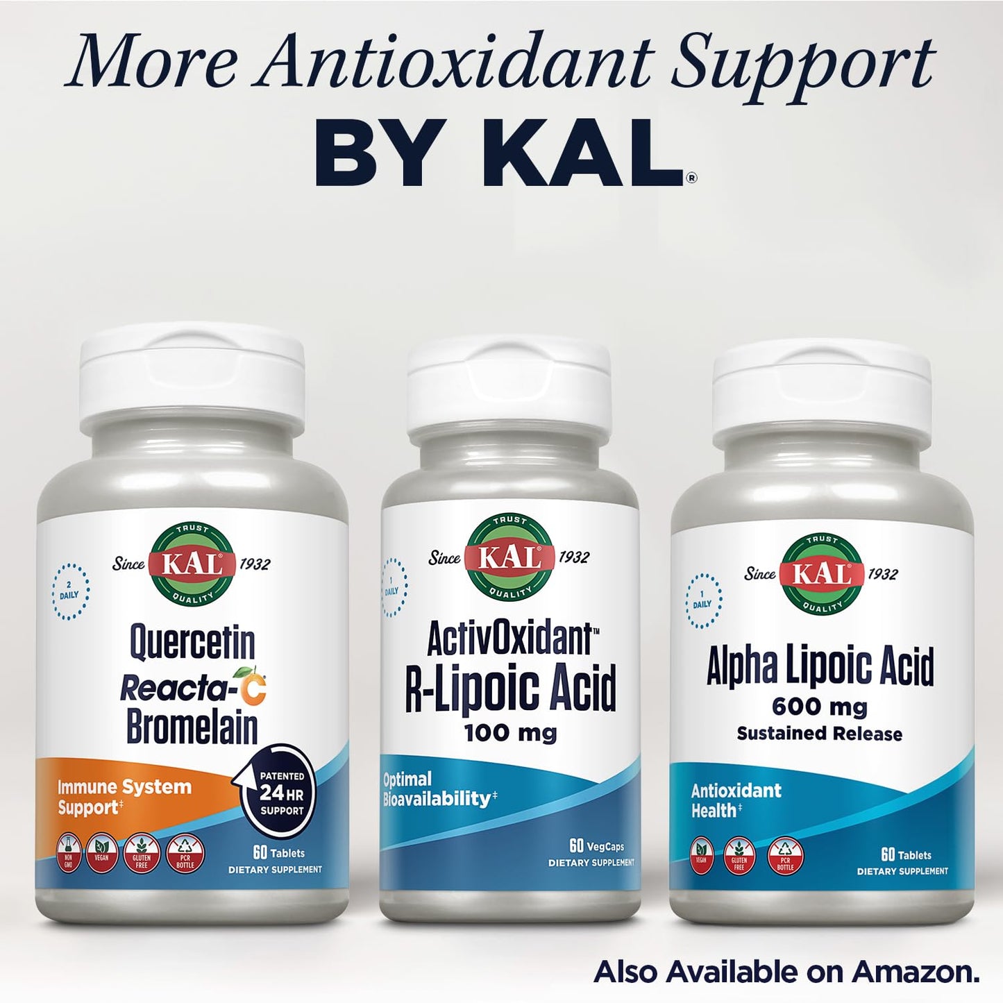 KAL R-Lipoic Acid Activoxidant 100 Mg Tablets, 60 Count