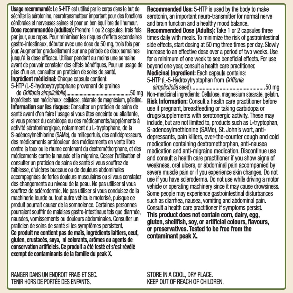 Nature's Harmony 5-HTP 50mg Capsule, 90 Count