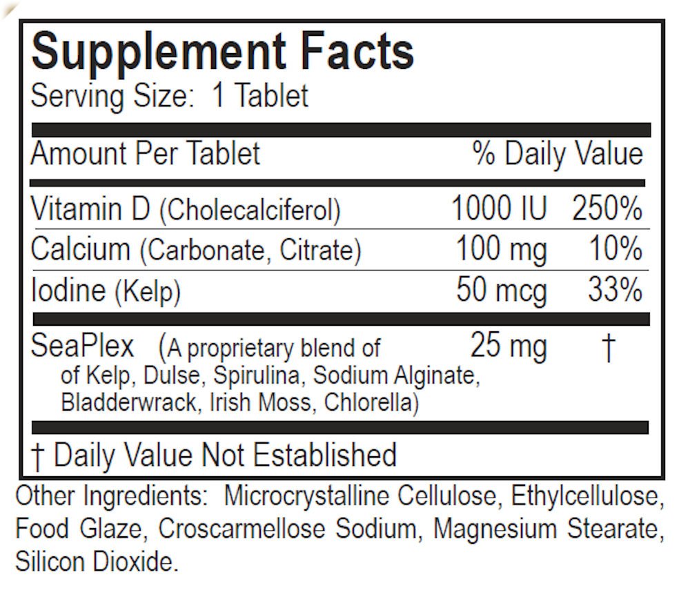 Hillestad Pharmaceuticals Vitamin D3 1000 IU Tablets, 60 Count