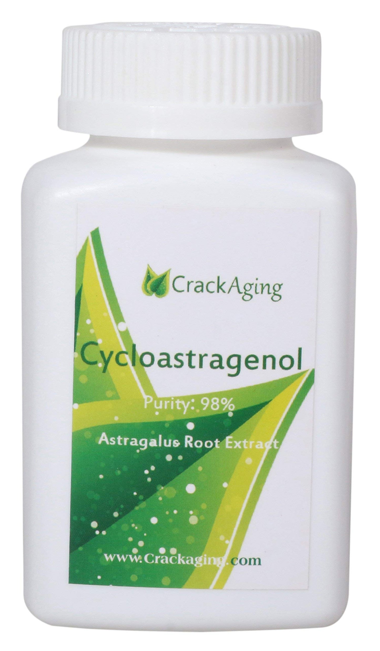 Crackaging Super-Absorption Cycloastragenol 98% Anti-Aging Supplement Telomere Nutritional 10mg, 60 Veggie Capsules