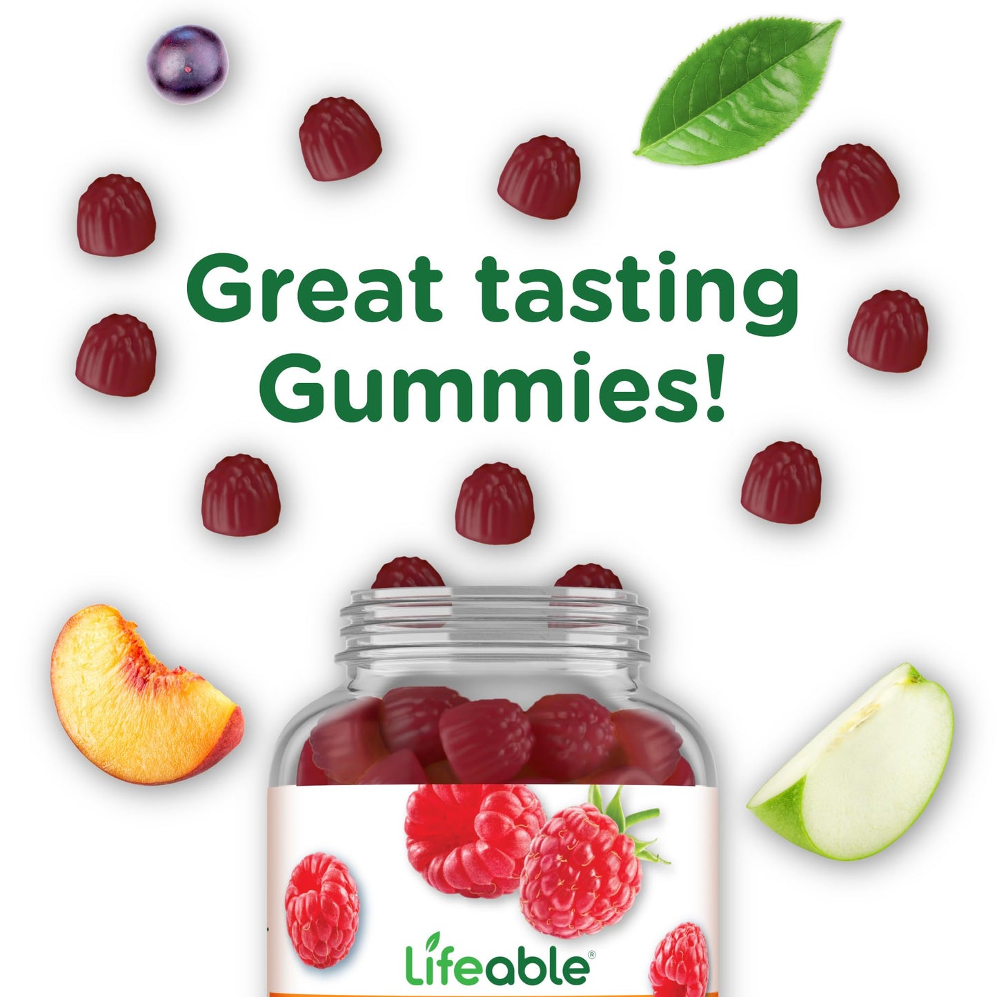 Lifeable Probiotics Gummies 2 Billion CFU, 90 Gummies