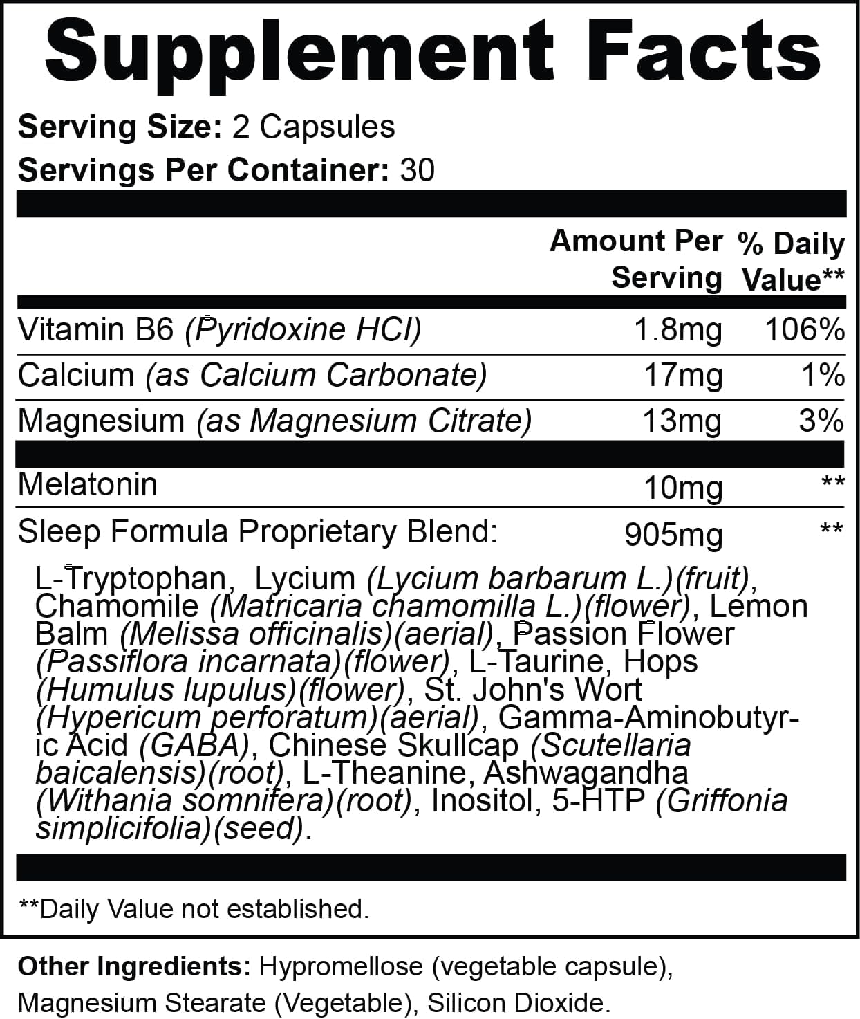 QVP Deep Sleep Formula Capsule 60 Capsules