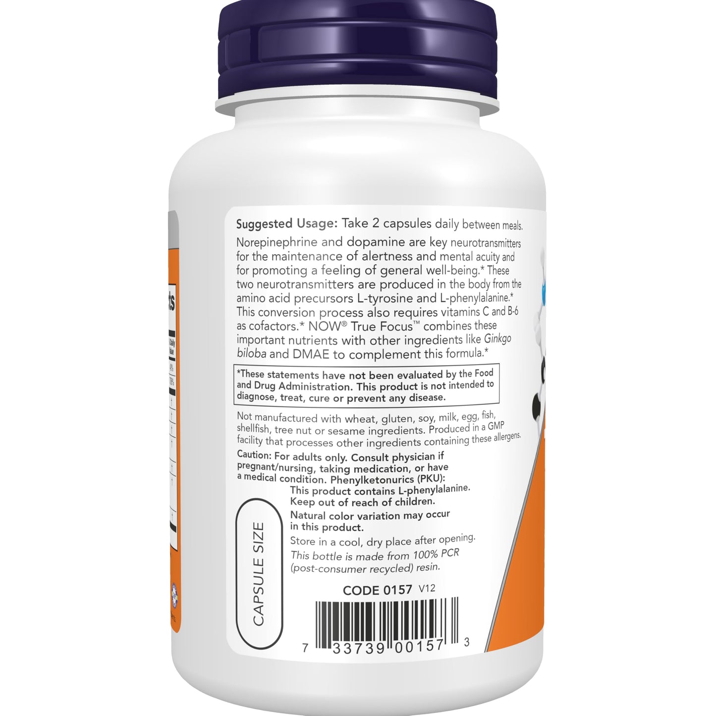 NOW Foods True Focus Capsule 90 Count