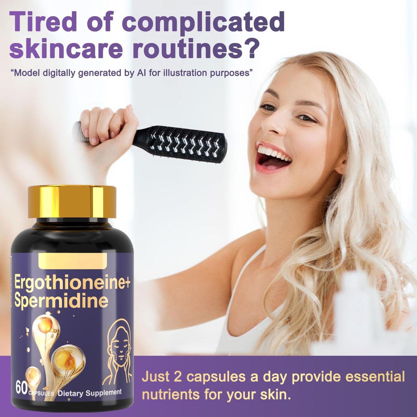 Dr. HR Ergothioneine Spermidine Supplement Capsule 1 Count