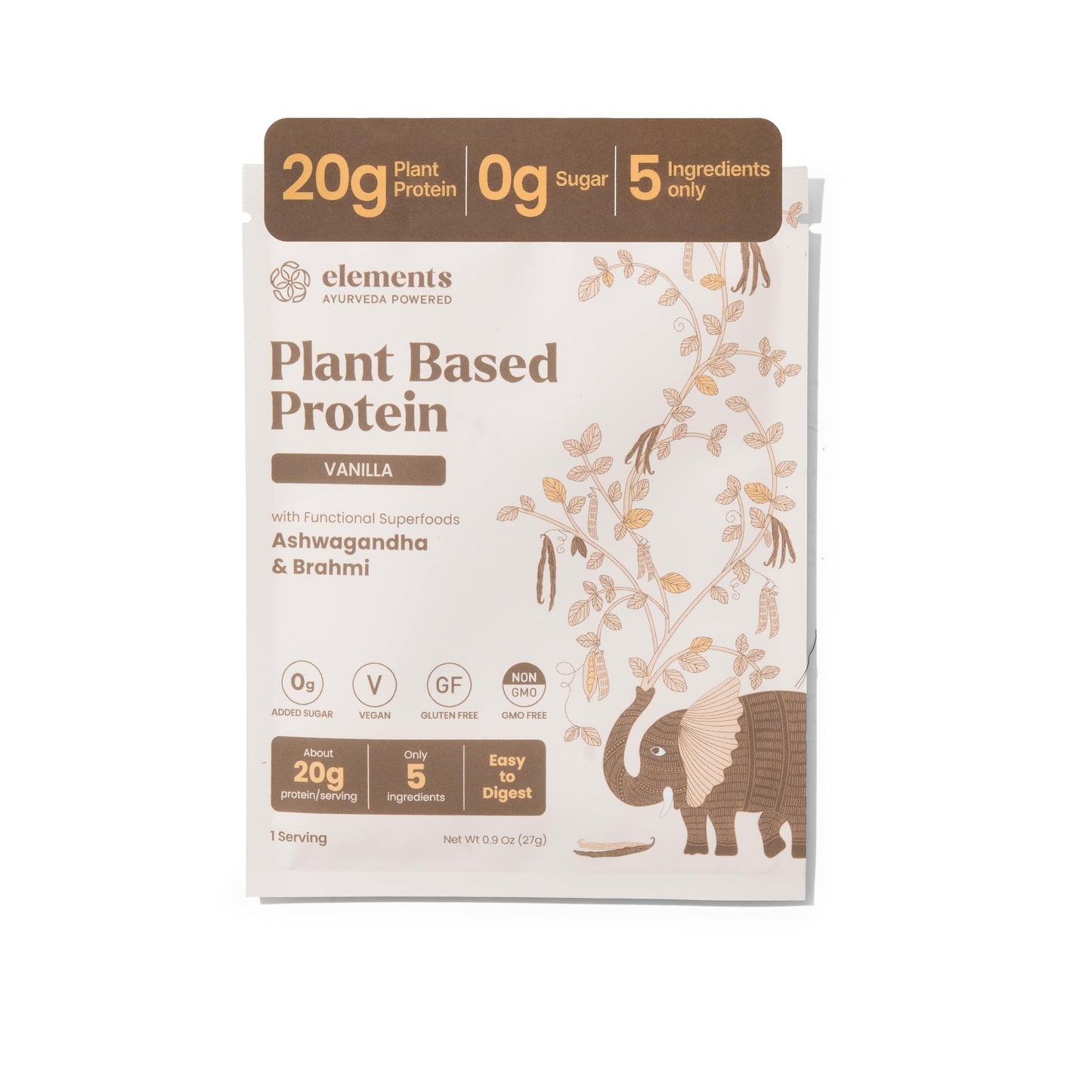 Elements Truffles Plant Based Protein Powder Pack of 5