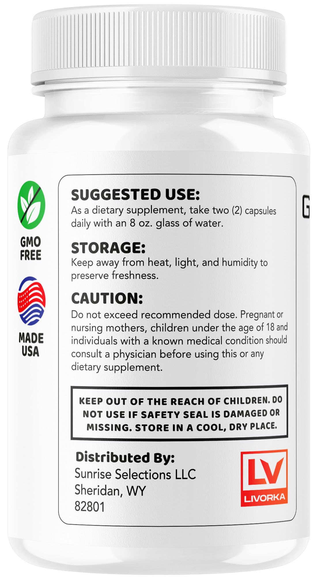 LIVORKA GlucoStasis Blood Balance Support Capsules, 60 Capsules