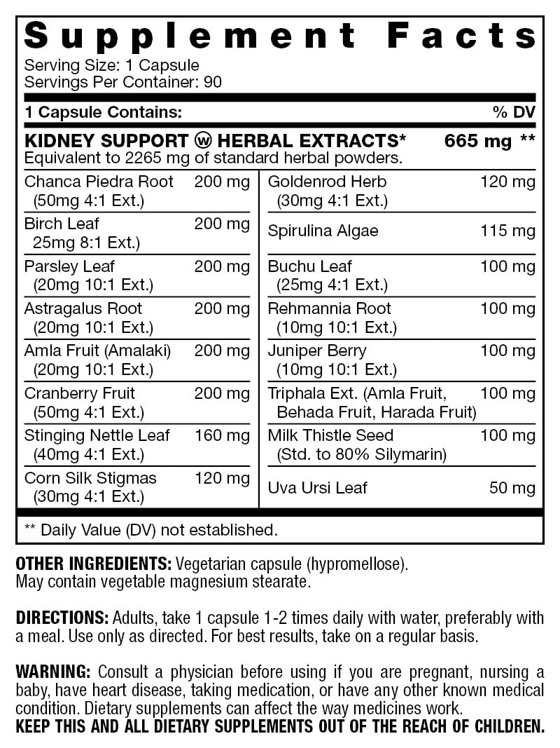Fresh Start Kidney Support Capsules 90 Count