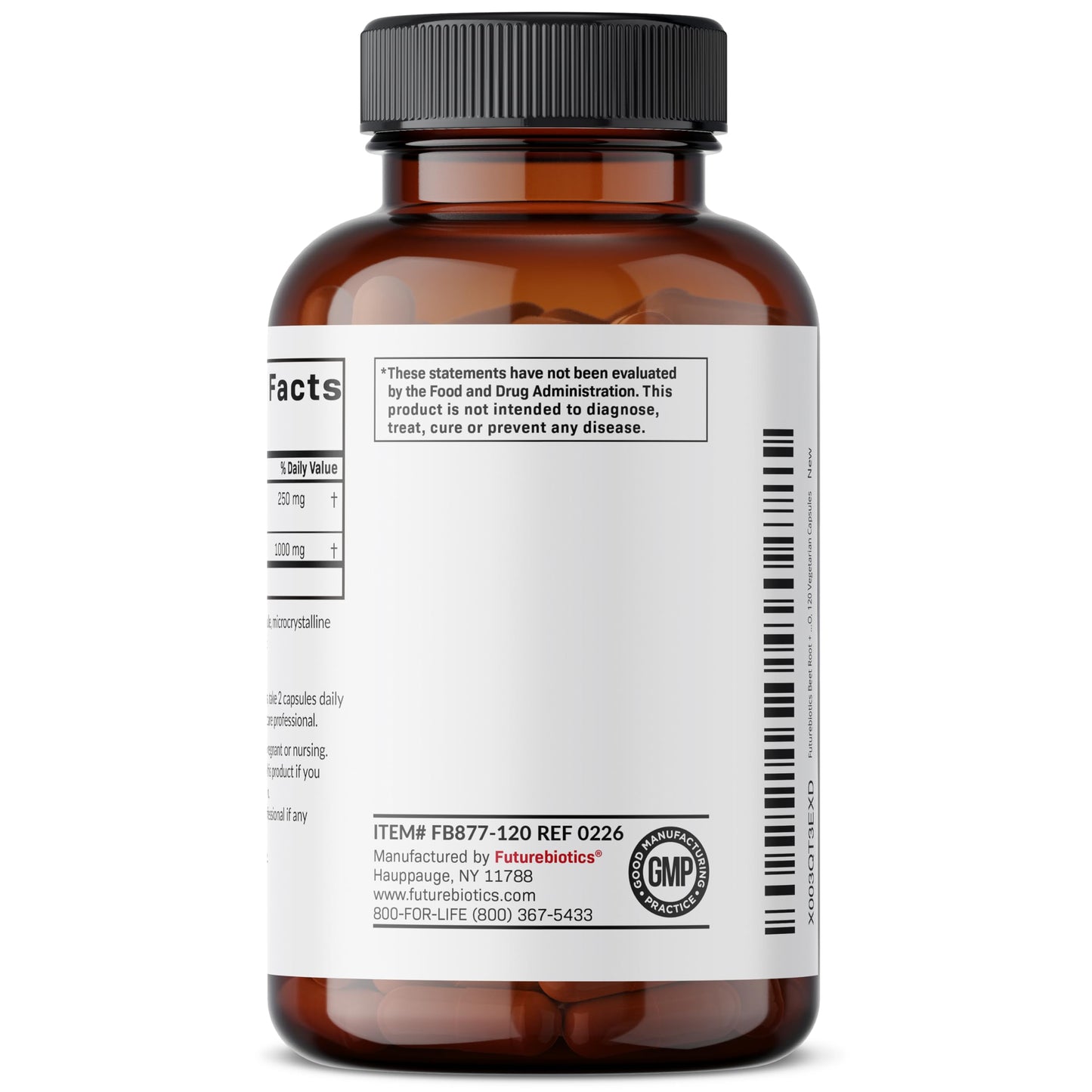 Futurebiotics Beet Root + L-Arginine Capsule, 120 Count