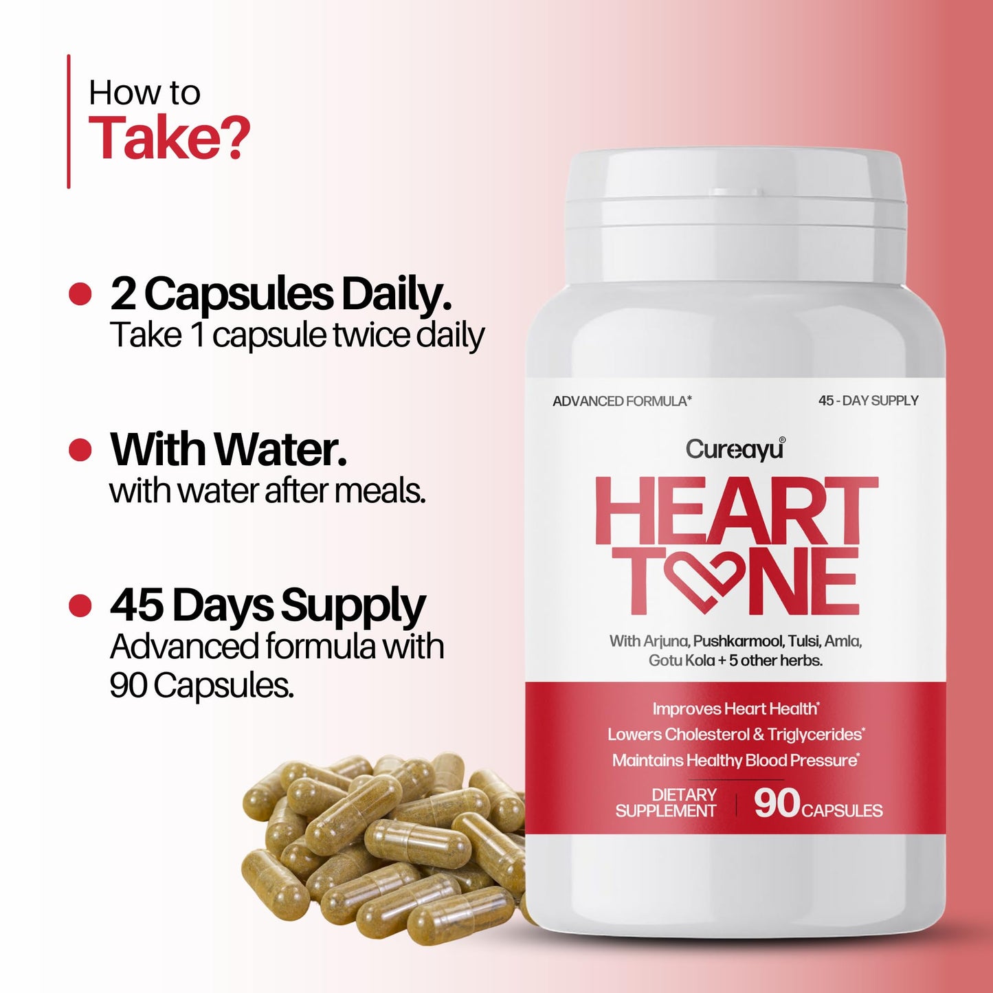 Cureayu Heart Tone 90 Capsules