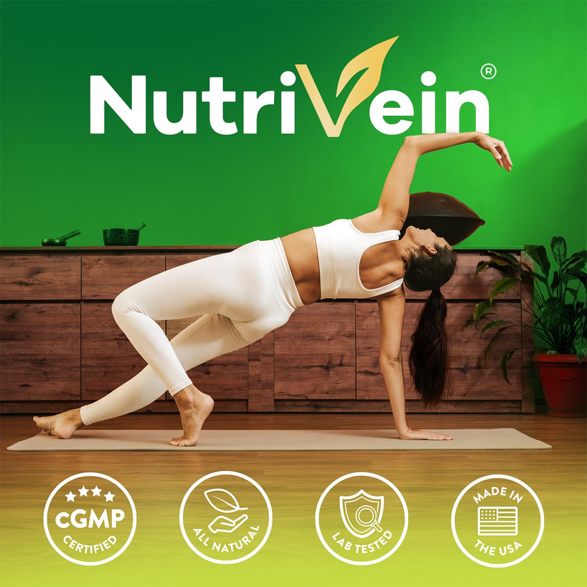 Nutrivein Whole Food Multivitamin for Men & Women 120 Capsules