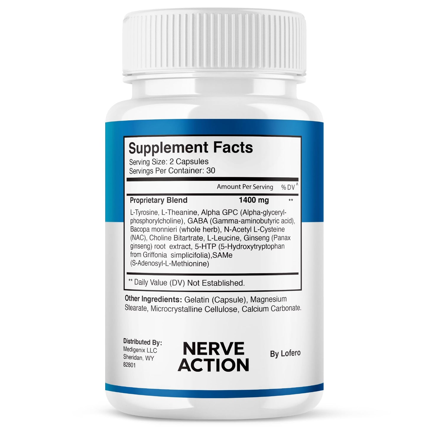 Lofero Nerve Action Capsules 180 Capsules