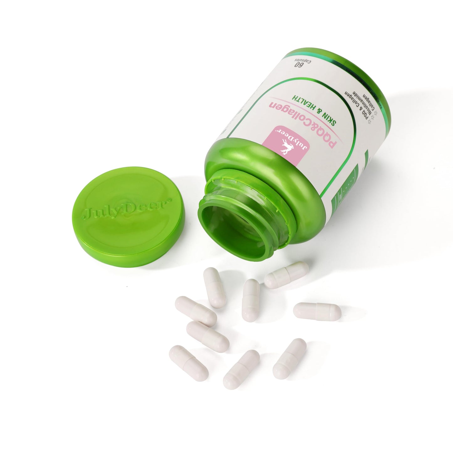 JulyDeer PQQ Supplement 20mg (Pyrroloquinoline Quinone) for Hair and Skin, 60 Capsules