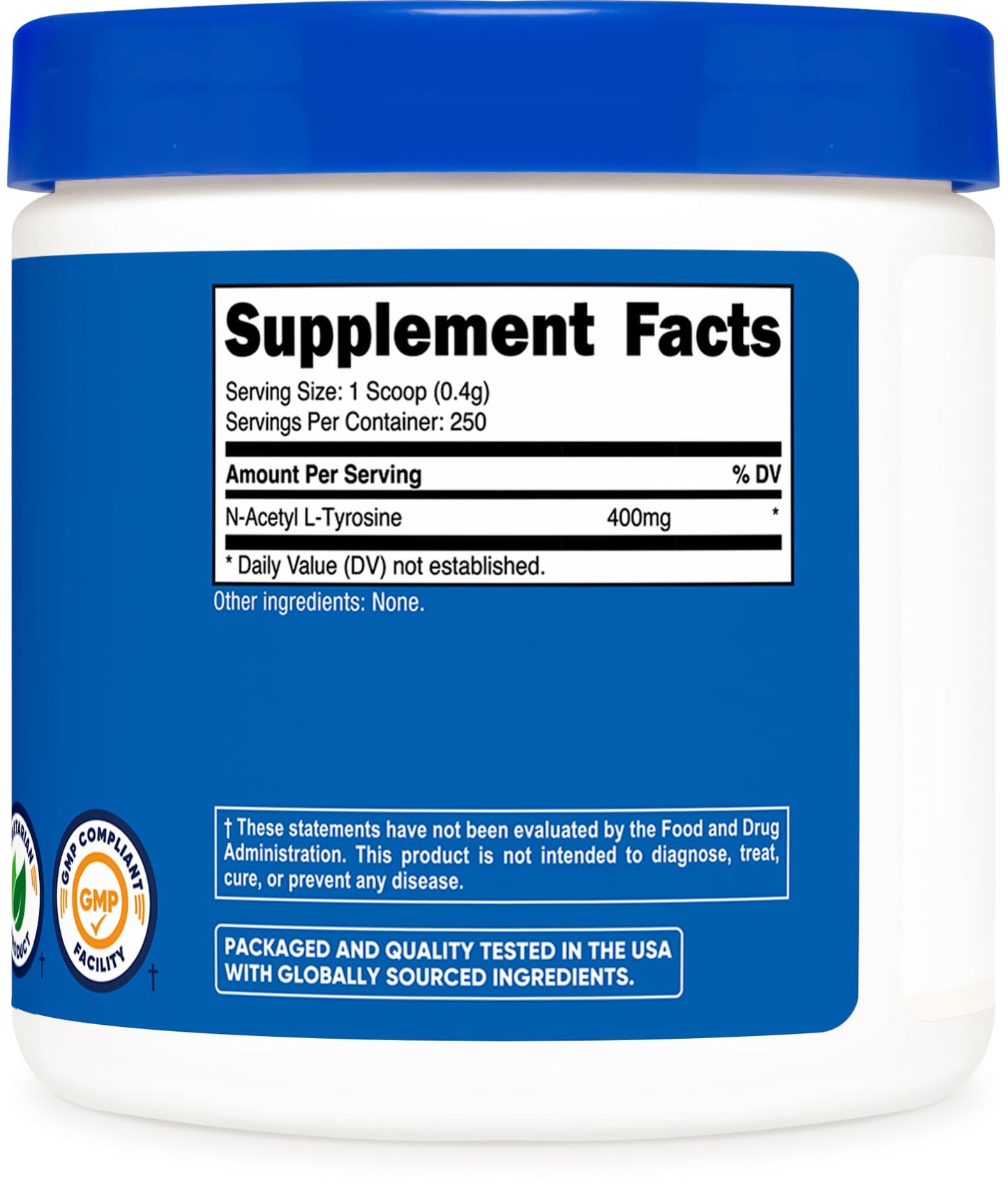 Nutricost N-Acetyl L-Tyrosine (NALT) Powder 3.6 Ounce