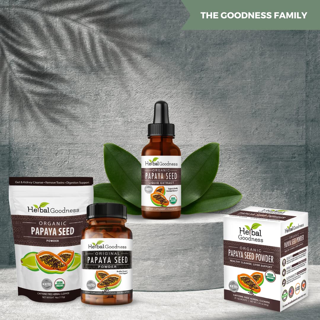Herbal Goodness Papaya Seeds Powder 4 oz