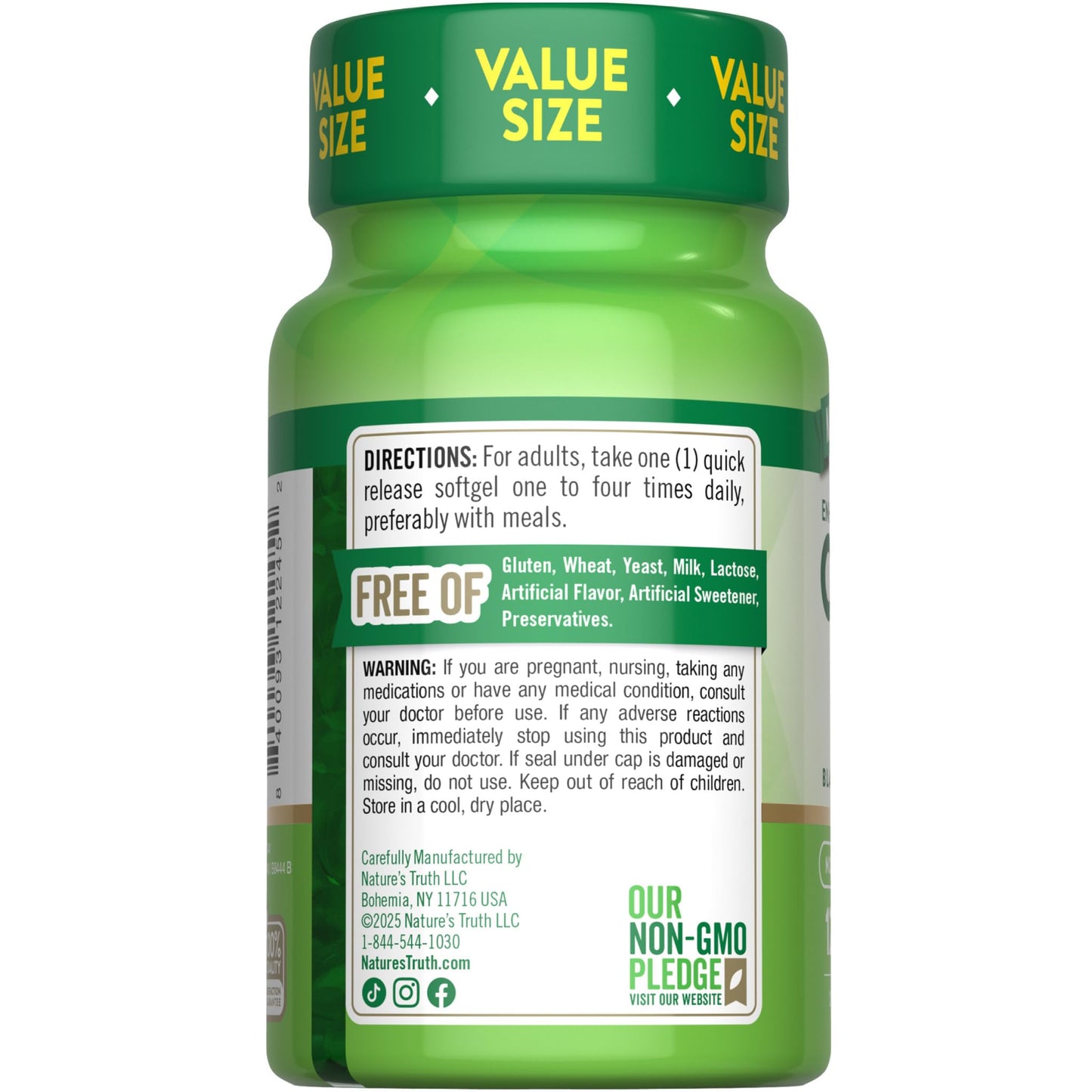 Nature's Truth CoQ10 100mg Softgels, 120 Count