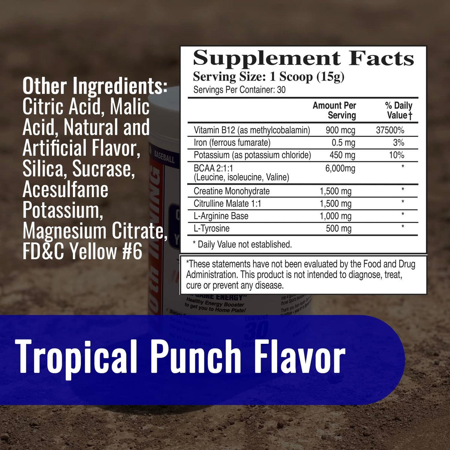 College Bound Nutrition 10th Inning - Hit Further, Throw Harder, Run Faster | Baseball & Softball Development & in-Game Energy! Powder, 15.87 Ounce