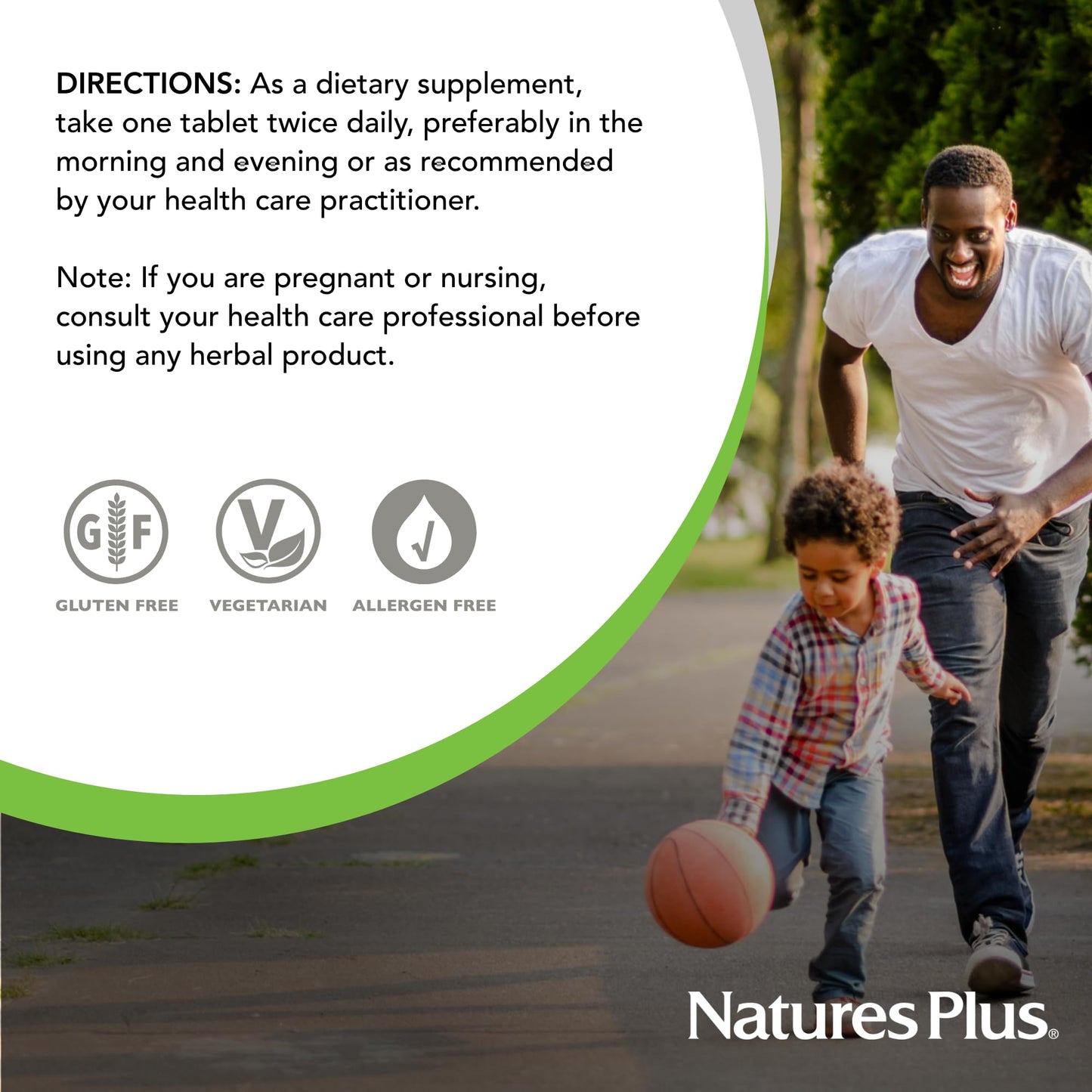 NaturesPlus Herbal Actives St John's Wort Extended Release 60 Tablets