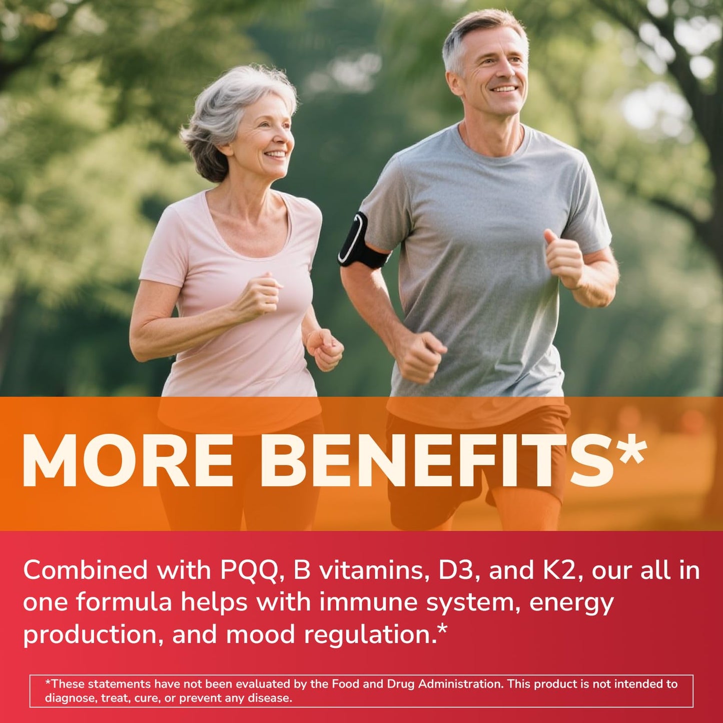 Vitalibre CoQ10 200mg Ubiquinone with PQQ, Folate, Niacin, K2, D3, Black Pepper, High Absorption, Powerful Antioxidant, Energy Booster, Immune & Bone Support Softgels 120