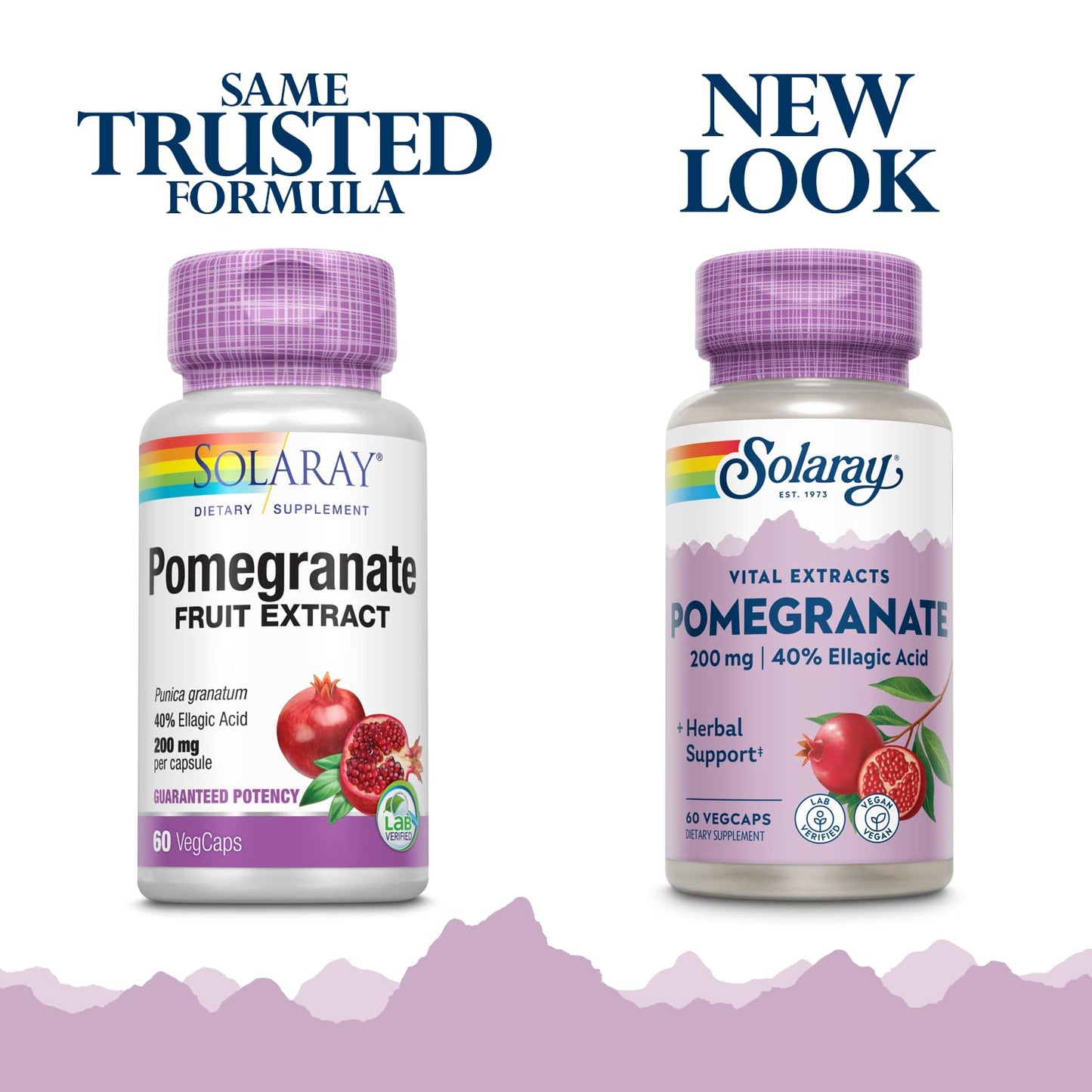 SOLARAY Pomegranate Extract 200 mg Capsule, 60 Count