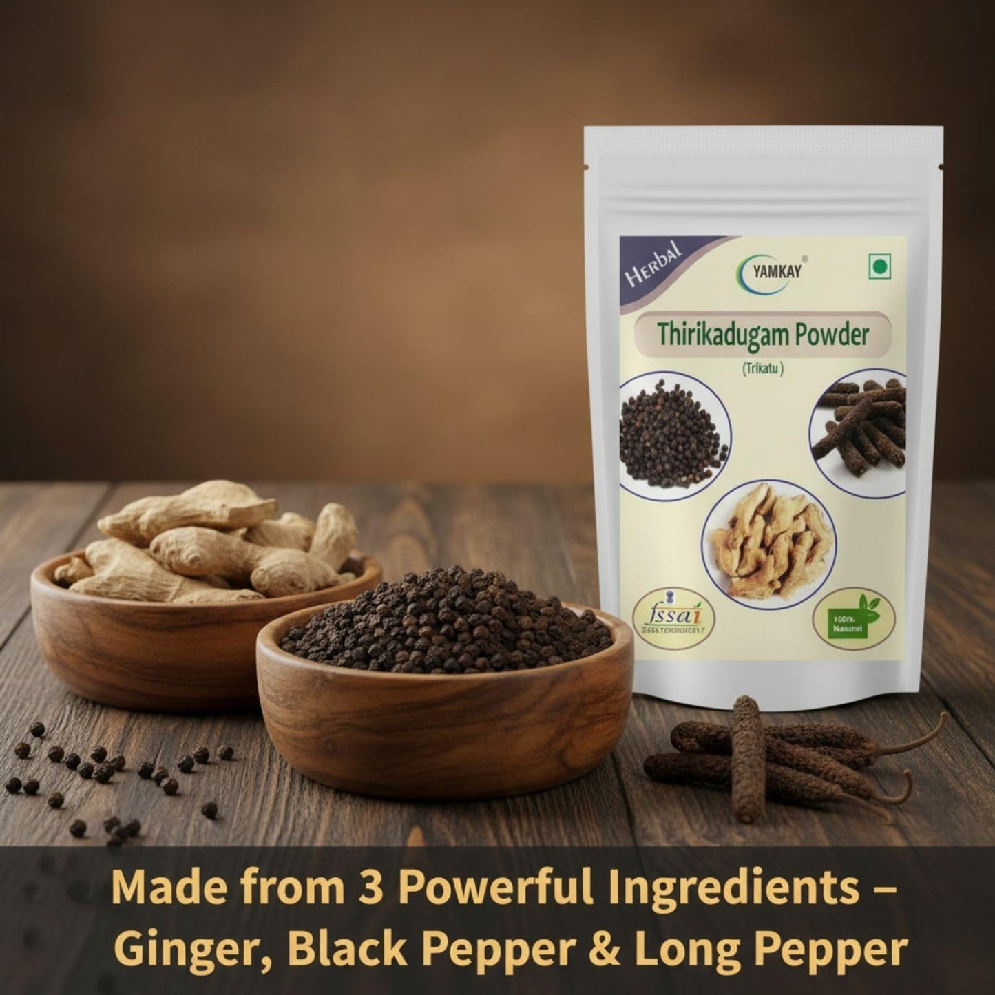 YAMKAY Pure Thirikadugam Powder, 10.58 oz