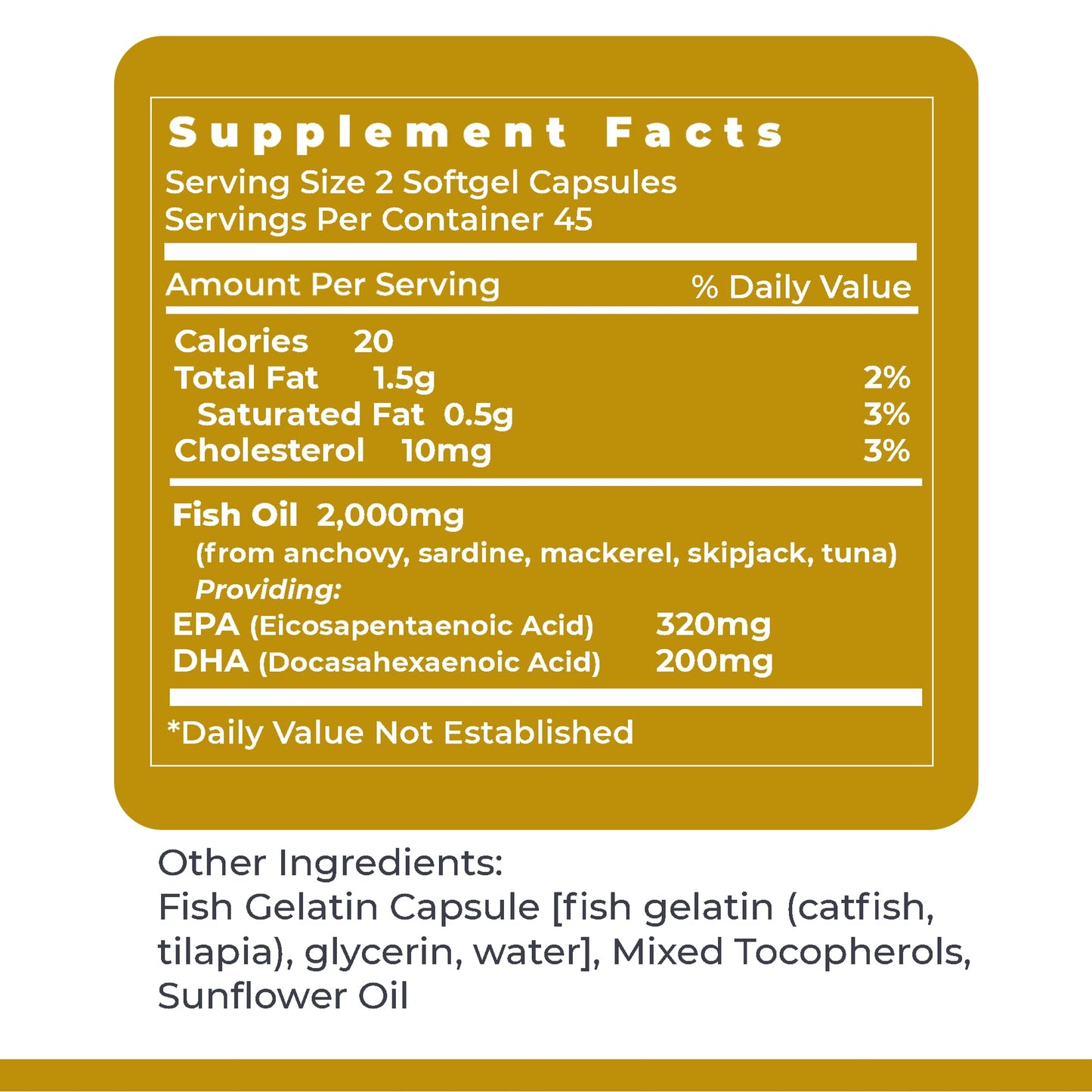 Premier Research Labs EPA DHA Marine Softgels Omega-3 Fish Oil, EPA/DHA Supplement, Natural, 90 Softgels