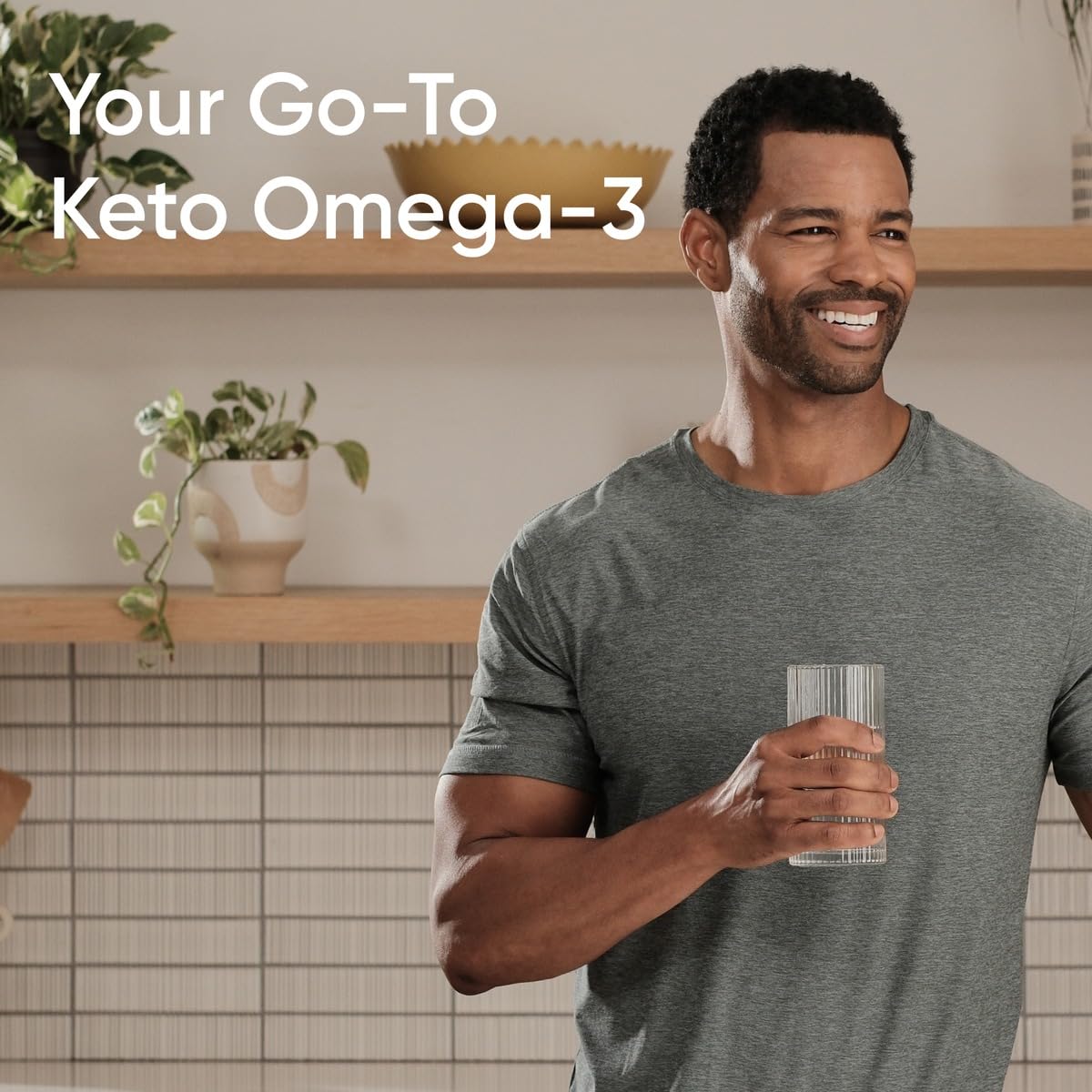 Sports Research Keto Omega Fish Oil with Wild Sockeye Salmon, Antarctic Krill Oil, Astaxanthin & Coconut MCT Oil Softgels 120 Count