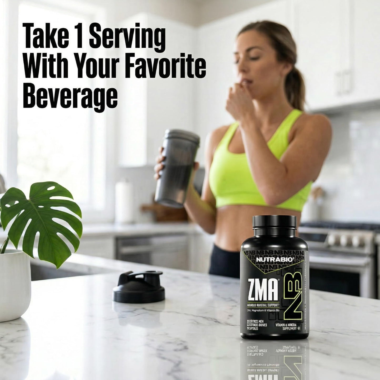 NutraBio ZMA Supplements for Men & Women Capsule, 180 Capsules