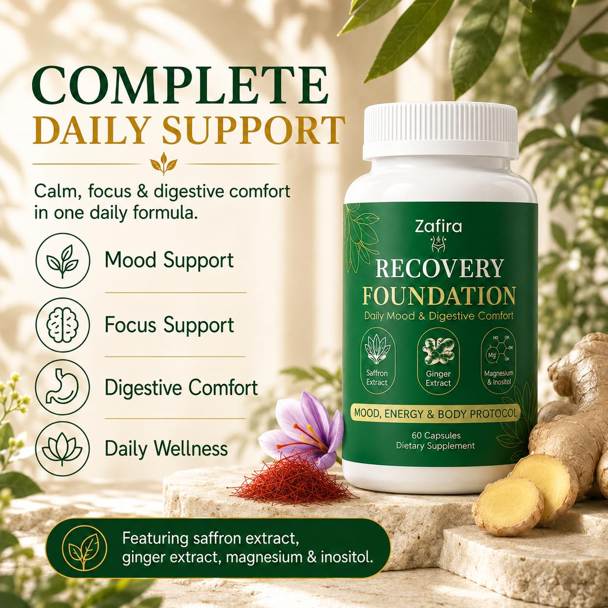 VSRSUKE Zafira Organics Recovery Foundation Capsule 60 Capsules